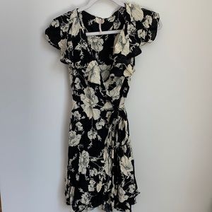 Free People / French Quarter Print Wrap Mini Dress / Size M